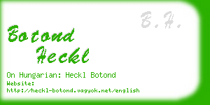 botond heckl business card